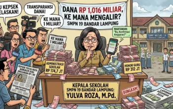 Dugaan Pemborosan Anggaran Rp1 Miliar SMPN 19 Bandar Lampung: Kepsek Yulva Roza Bungkam!