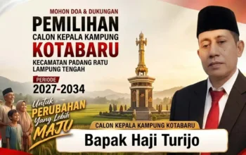 Haji Turijo Maju sebagai Calon Kades Kota Baru, Usung Visi Desa Agamis, Mandiri dan Maju