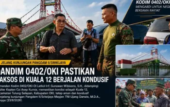 Jelang Kunjungan Pangdam II Sriwijaya Dandim 0402 OKI Pastikan Wilayah Kondusif