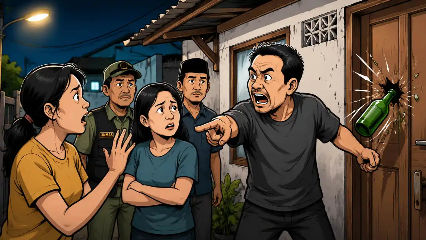 Keluarga Pengurus PWI Lampung Mengaku Diancam Tetangga Usai Menegur Suara Bising