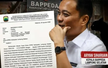 Kepala Bappeda Lamsel Tunjukan “Surat Izin Bolos” Saat Didesak Skandal E-Katalog Rp3,75 Miliar