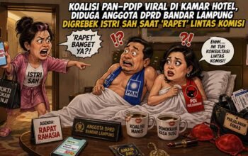 Koalisi PAN-PDIP Viral di Kamar Hotel, Diduga Anggota DPRD Bandar Lampung Digrebek Istri Sah saat ‘Rapet’ Lintas Komisi