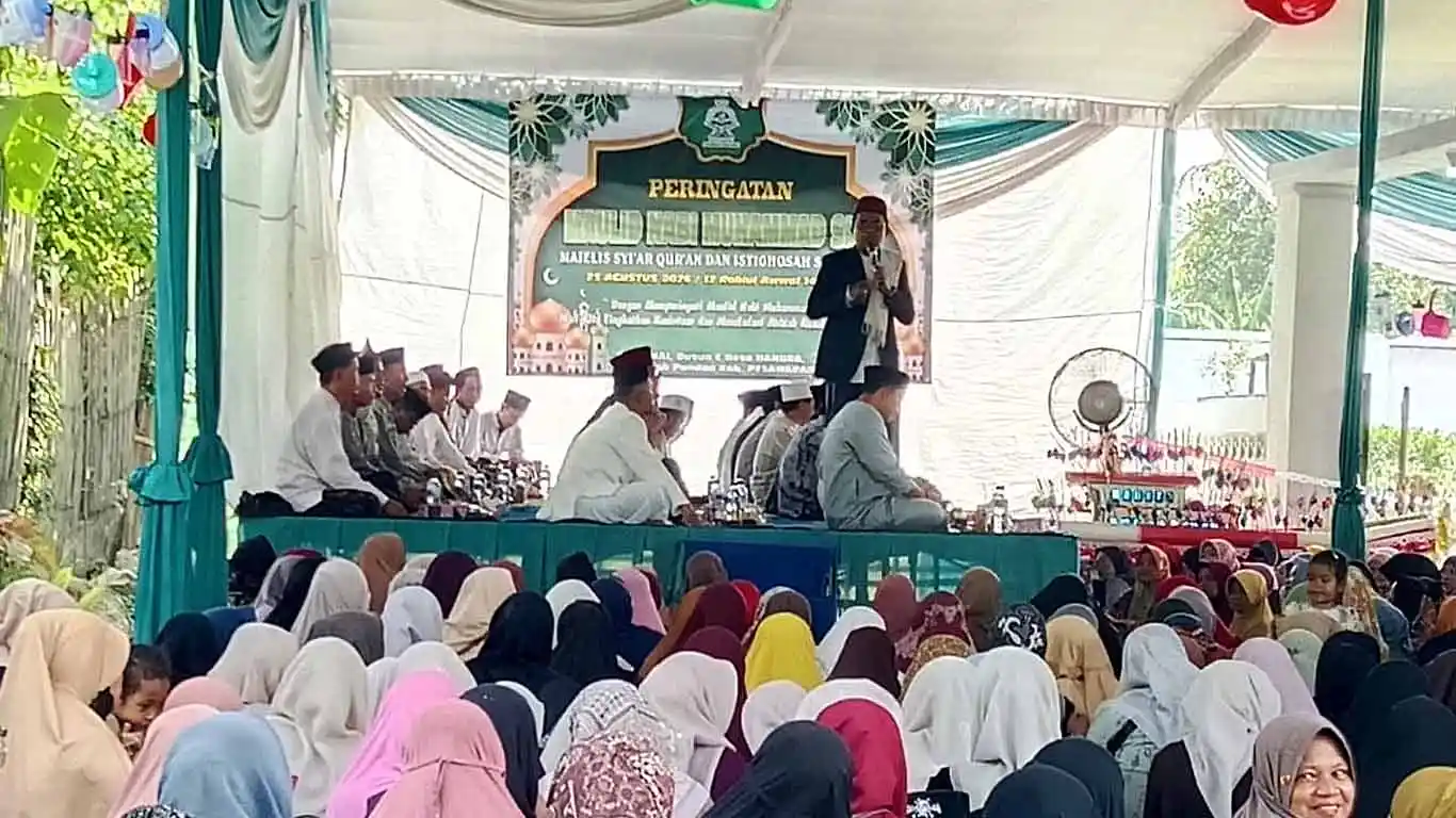 Majelis Syiar Qur’an Desa Hanura Gelar Peringatan Maulid Nabi Muhammad SAW