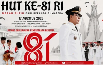 Merah Putih Berkibar dari Beranda Sumatra, Bakauheni Siap Rayakan HUT ke-81 RI