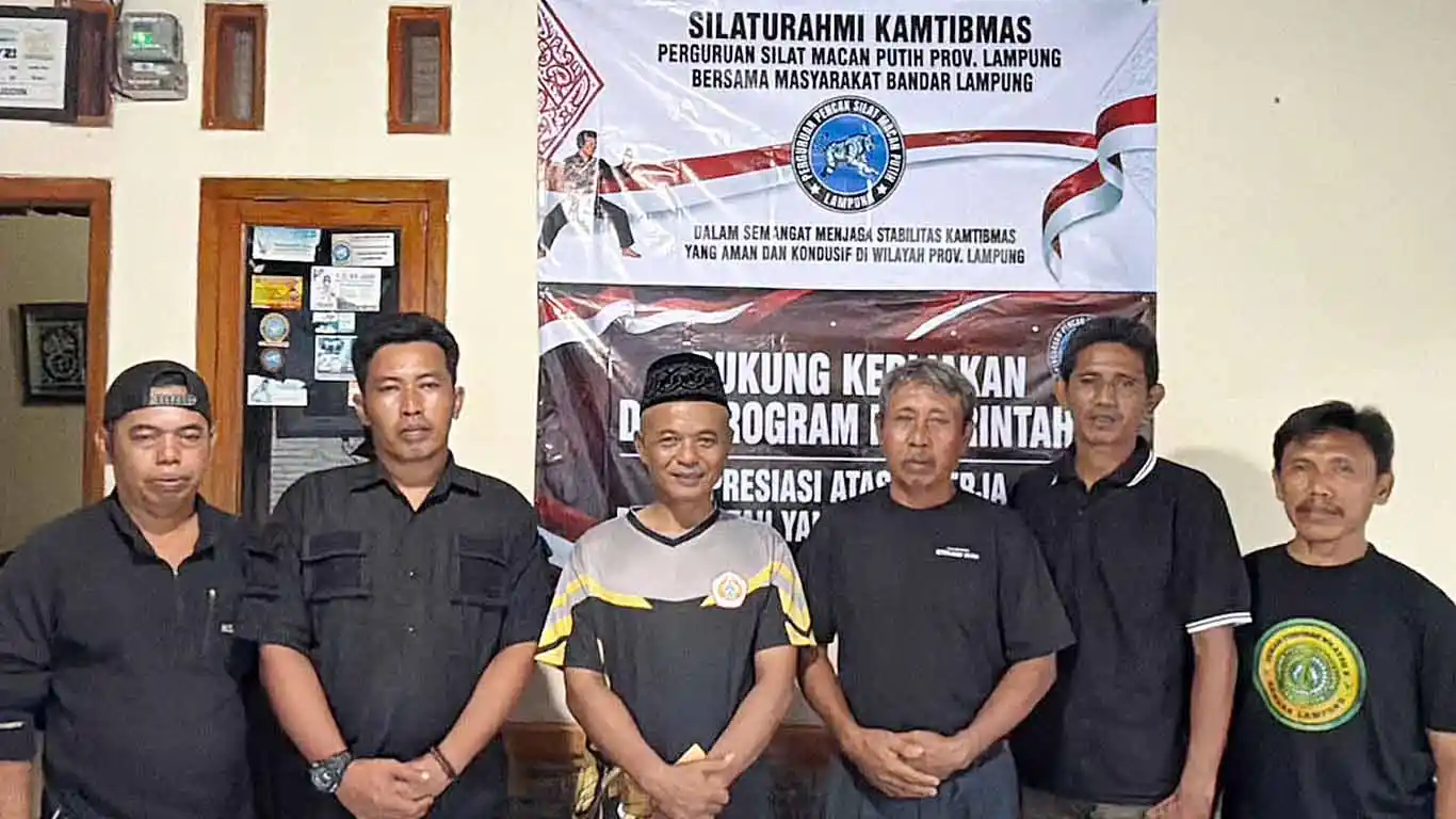 Perguruan Silat Macan Putih Lampung Deklarasikan Dukungan Terhadap Stabilitas Pemerintahan