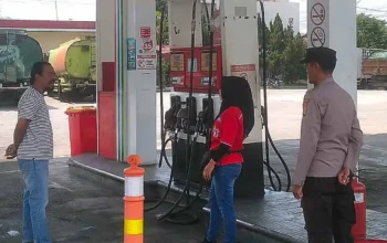 Polsek Pugung Tindak Lanjuti Laporan Warga Soal Pengecoran Solar di SPBU Tanggamus