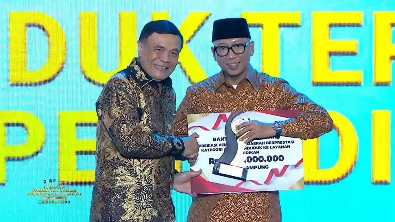 Provinsi Lampung Raih Terbaik II Akses Pendidikan Regional Sumatera