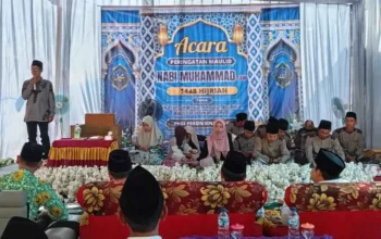 Ribuan Jamaah Hadiri Maulid Nabi di Sinar Jawa, Kepala Pekon Tekankan Pentingnya Membangun Akhlak