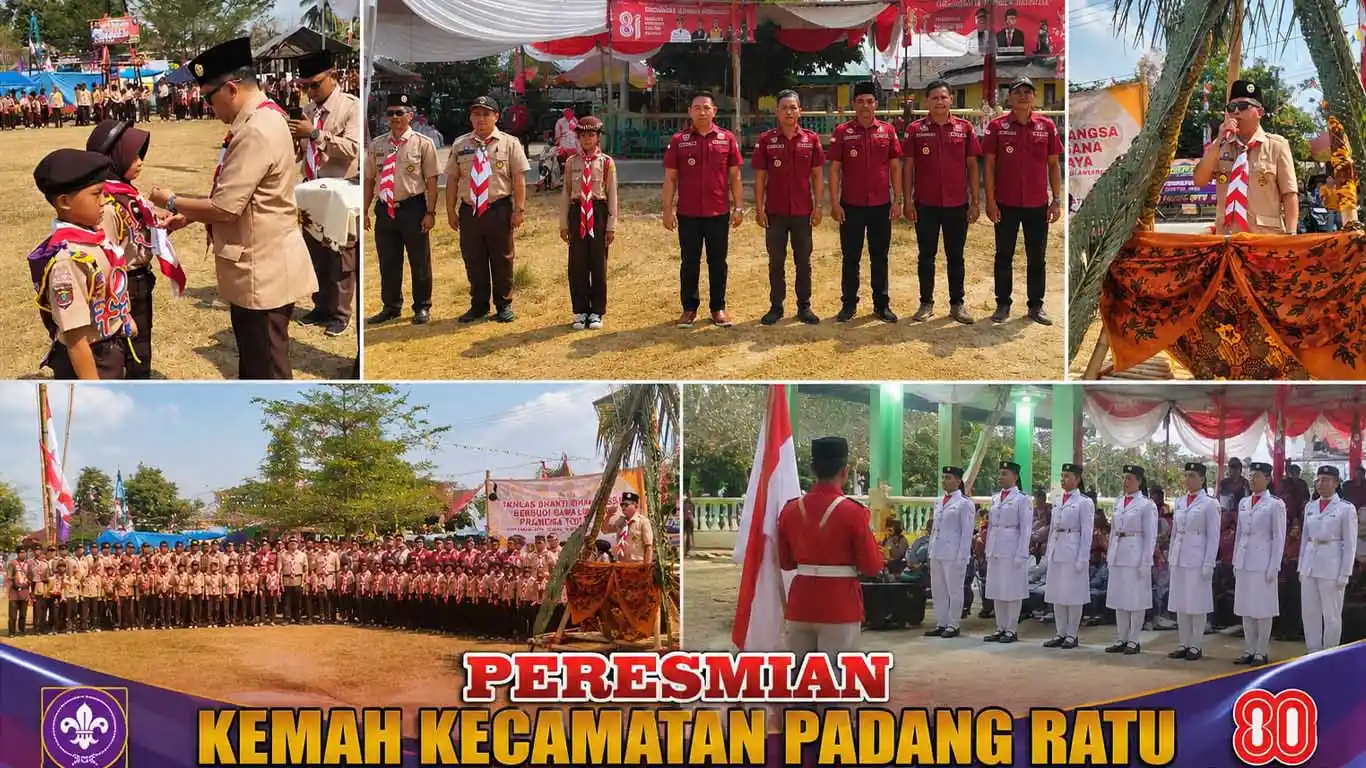 Ribuan Pramuka Ikuti Kemah Semarak Agustus di Padang Ratu, Camat: Pramuka Aset Bangsa