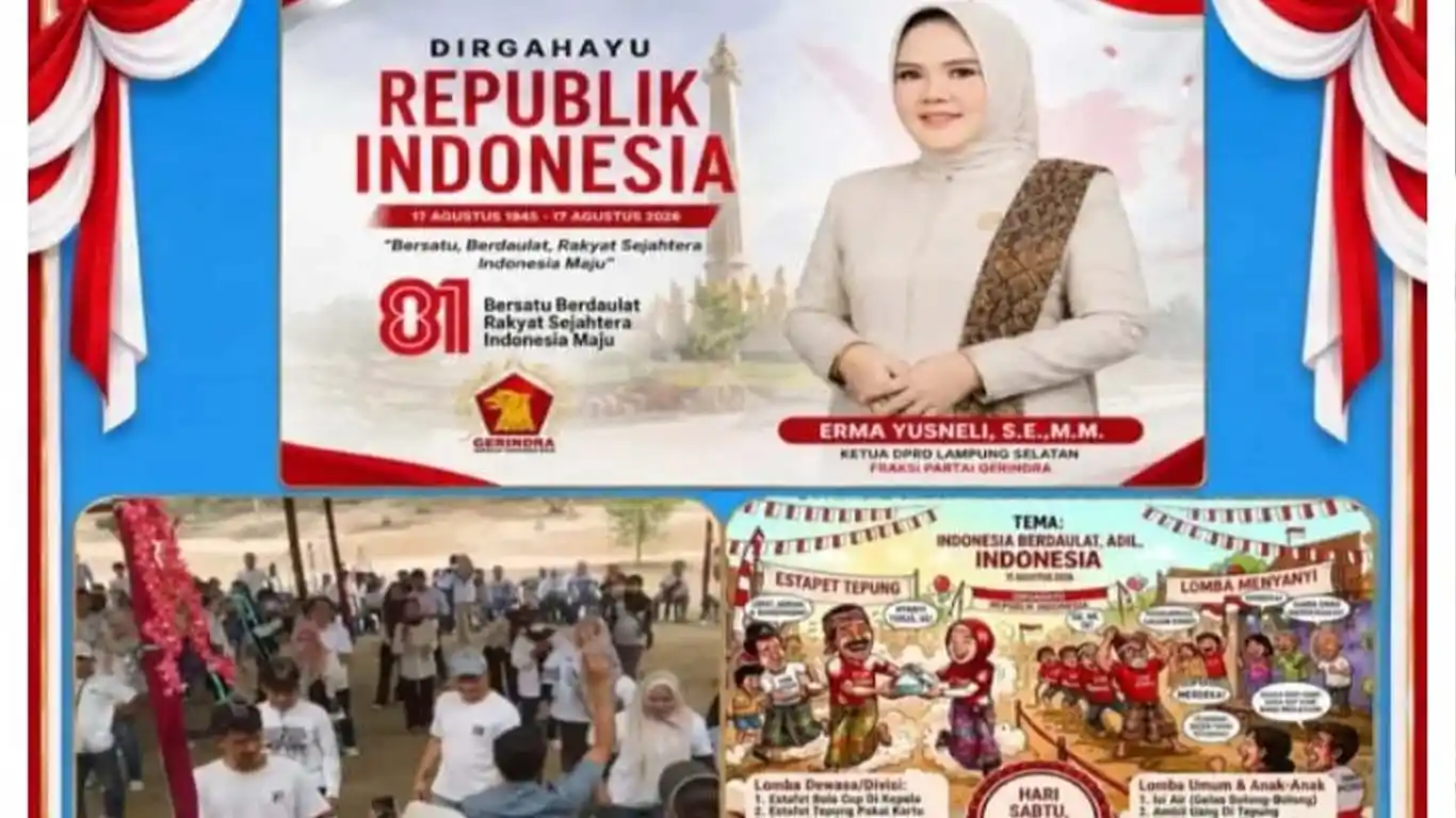 Semarak HUT ke-81 RI, Warga Natar Gelar Beragam Lomba dan Doorprize
