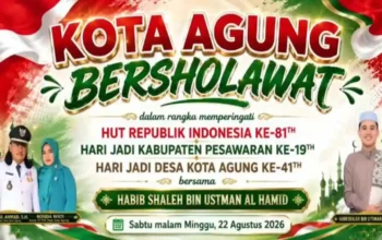 Sholawat Akbar Meriahkan Hari Jadi Kampung Kota Agung ke-41