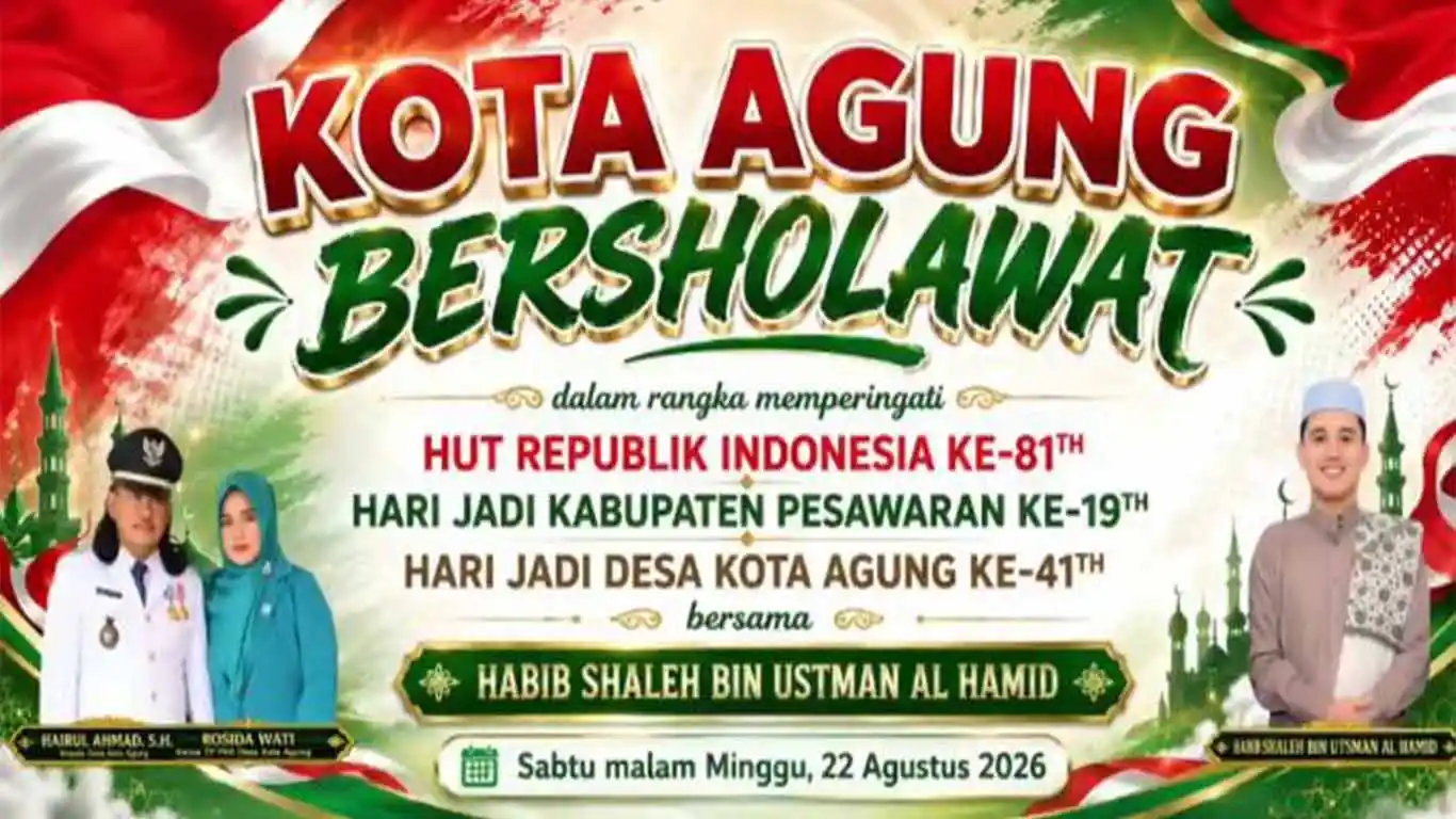 Sholawat Akbar Meriahkan Hari Jadi Kampung Kota Agung ke-41