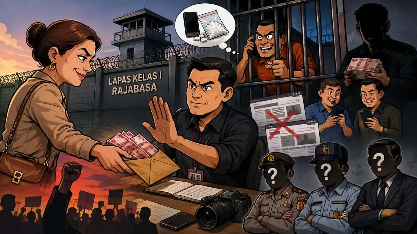 Upaya Suap Bungkam Pers: Skandal Bisnis Narkoba dari Lapas Rajabasa Terbongkar!