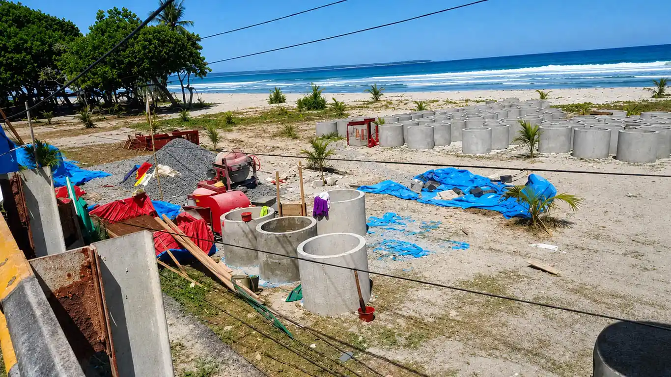 Viral Proyek 22 milyar Milik BBWS Pengaman Pantai Pesisir Barat Diduga Gunakan Besi Banci
