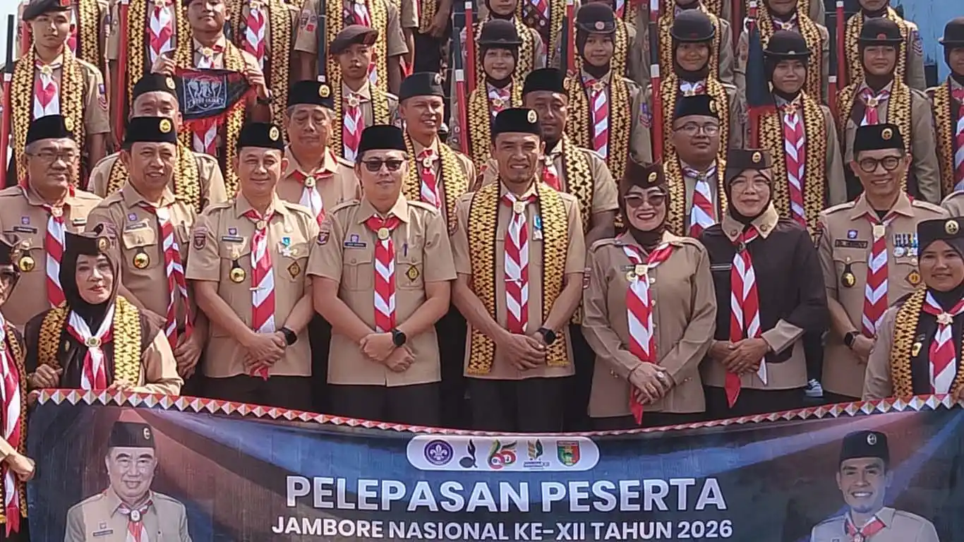 Wakil Bupati Tanggamus Lepas Kontingen Jambore Nasional XII di Cibubur