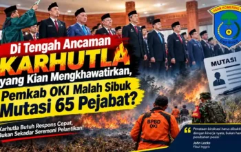 65 Pejabat Pemkab OKI Dilantik di Tengah Ancaman Karhutla: Publik Butuh Aksi Bukan Seremoni