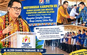 Alzier Hadiri Muskab VIII Kadin Lampung Selatan, Tekankan Konsolidasi dan Penguatan Peran Dunia Usaha