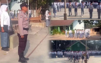 Bhabinkamtibmas Polsek Padang Ratu Beri Pembinaan Pelajar SMK Muhammadiyah 1 Pubian