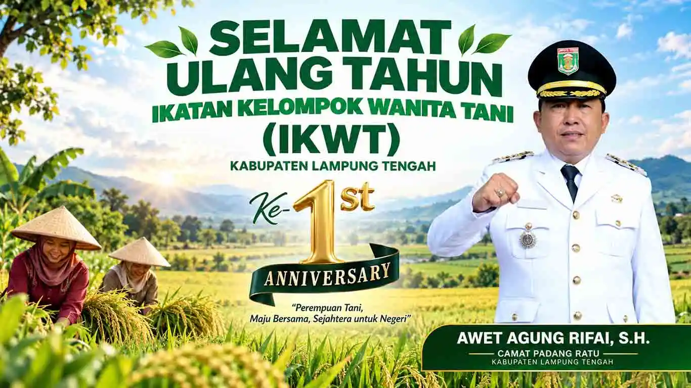 Camat Padang Ratu Sampaikan Selamat HUT IKWT, Dorong Perempuan Aktif dalam Pemberdayaan Masyarakat