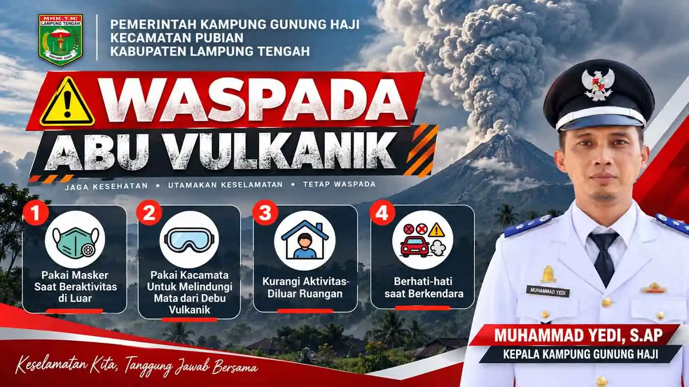 Debu Vulkanik Terdeteksi, Kepala Kampung Gunung Haji Minta Warga Kurangi Aktivitas di Luar