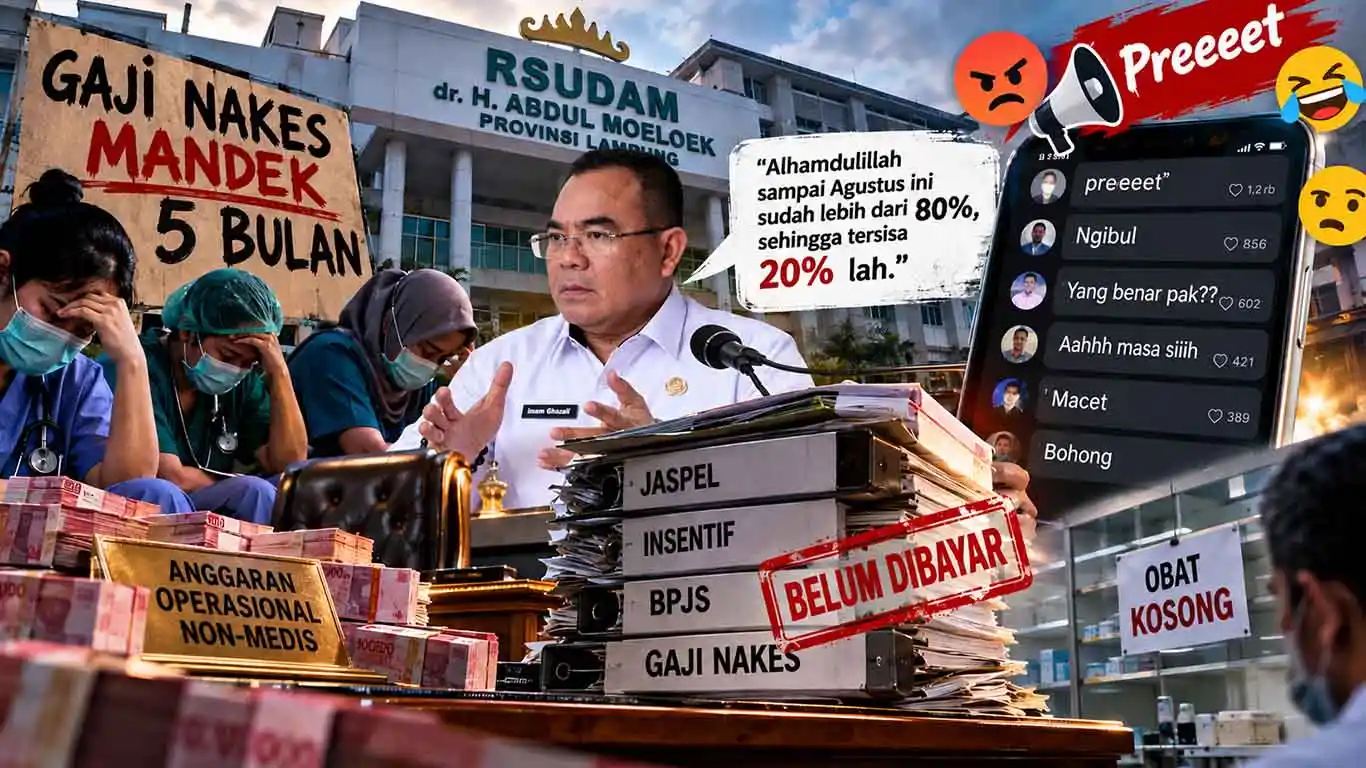 Klarifikasi RSUDAM Lampung Soal Gaji Nakes Mandek 5 Bulan Dihujat Netizen: "Preeeeet" Ngibul