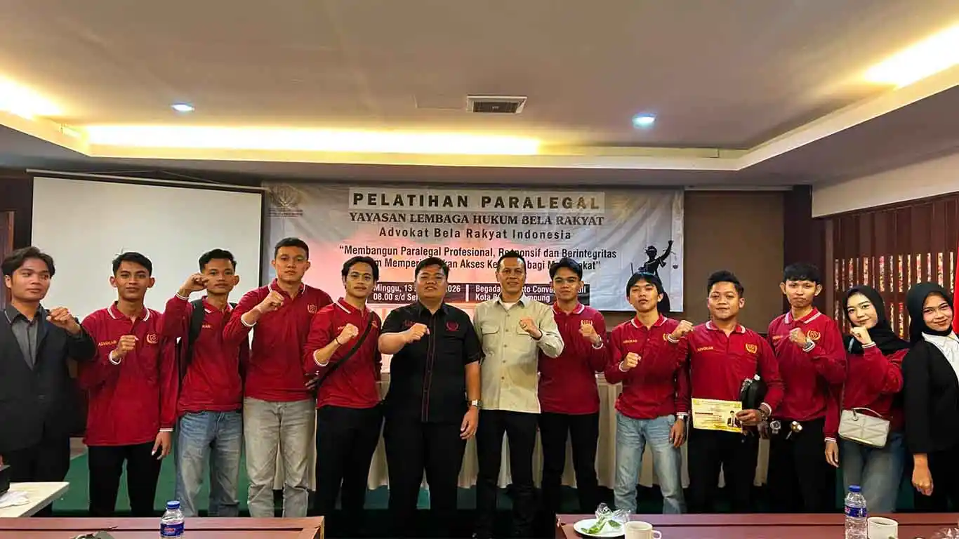 Pelatihan Paralegal Batch V Digelar di Bandar Lampung, Ahmad Fauzan Arrasyid Dorong Akses Keadilan hingga Desa
