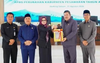 Pemkab Pesawaran Ajukan Perubahan APBD 2026, Belanja Bertambah Rp109,59 Miliar