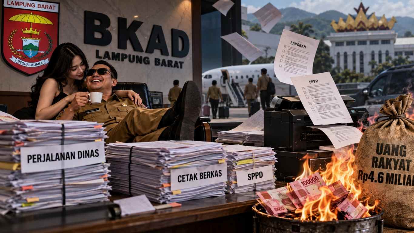 Syahwat Dinas dan Cetak Berkas: Cara Manis BKAD Lampung Barat ‘Bakar’ Uang Rakyat Rp4,6 Miliar