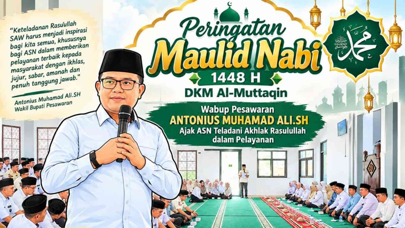 Maulid Nabi 1448 H, Wabup Pesawaran Ajak ASN Teladani Akhlak Rasulullah
