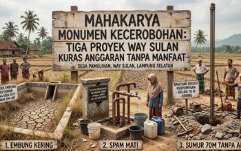 Mahakarya Monumen Kecerobohan: Tiga Proyek Way Sulan Kuras Anggaran Tanpa Manfaat