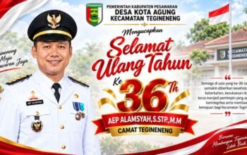 HUT ke-36 Camat Tegeneng, Kades Kota Agung Doakan Aep Alamsyah Makin Sukses dan Amanah