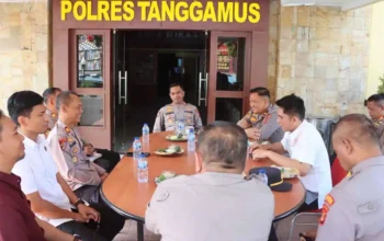 Polres Tanggamus Siagakan Personel di Titik Rawan Macet dan SPBU