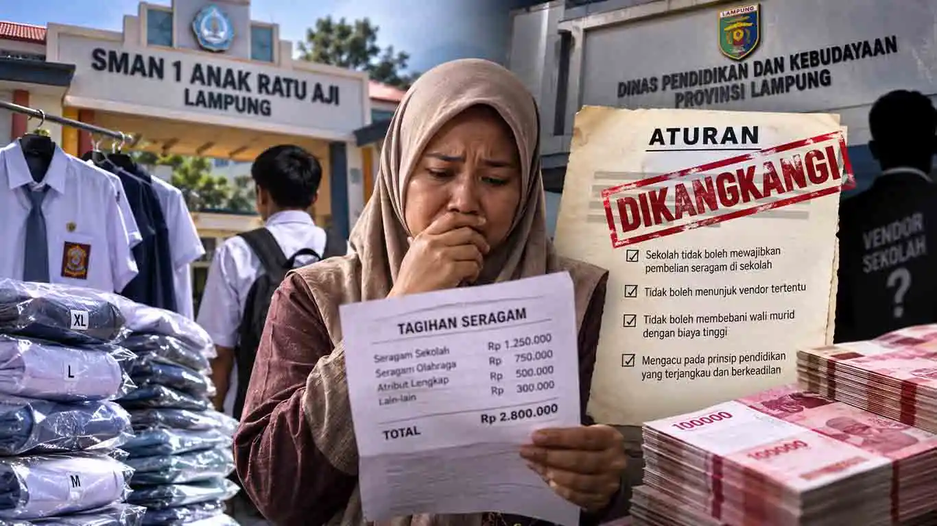 Skandal Seragam SMAN 1 Anak Ratu Aji Lampung: Aturan Disdikbud Dikangkangi, Wali Murid Disodori Tagihan Jutaan Rupiah