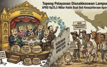 Topeng Pelayanan Disnakkeswan Lampung: Belanja Pegawai Bikin Bengkak, Nasib Peternak Malah Digantung