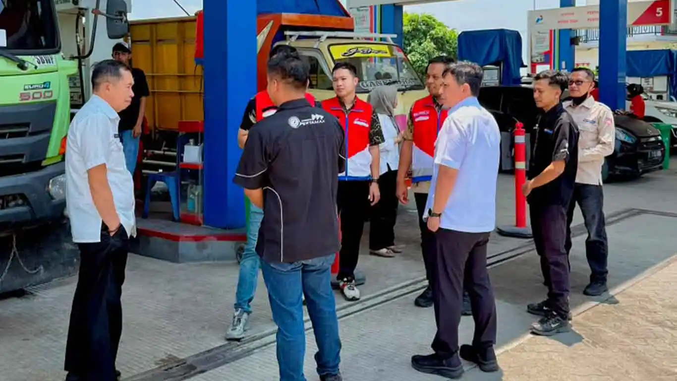 Stok BBM Aman, ESDM Lampung dan Pertamina Sidak Dua SPBU di Lampung Selatan