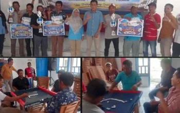 17 Pasangan Adu Strategi di Turnamen Domino Kecamatan Ketapang, Ini Daftar Pemenangnya