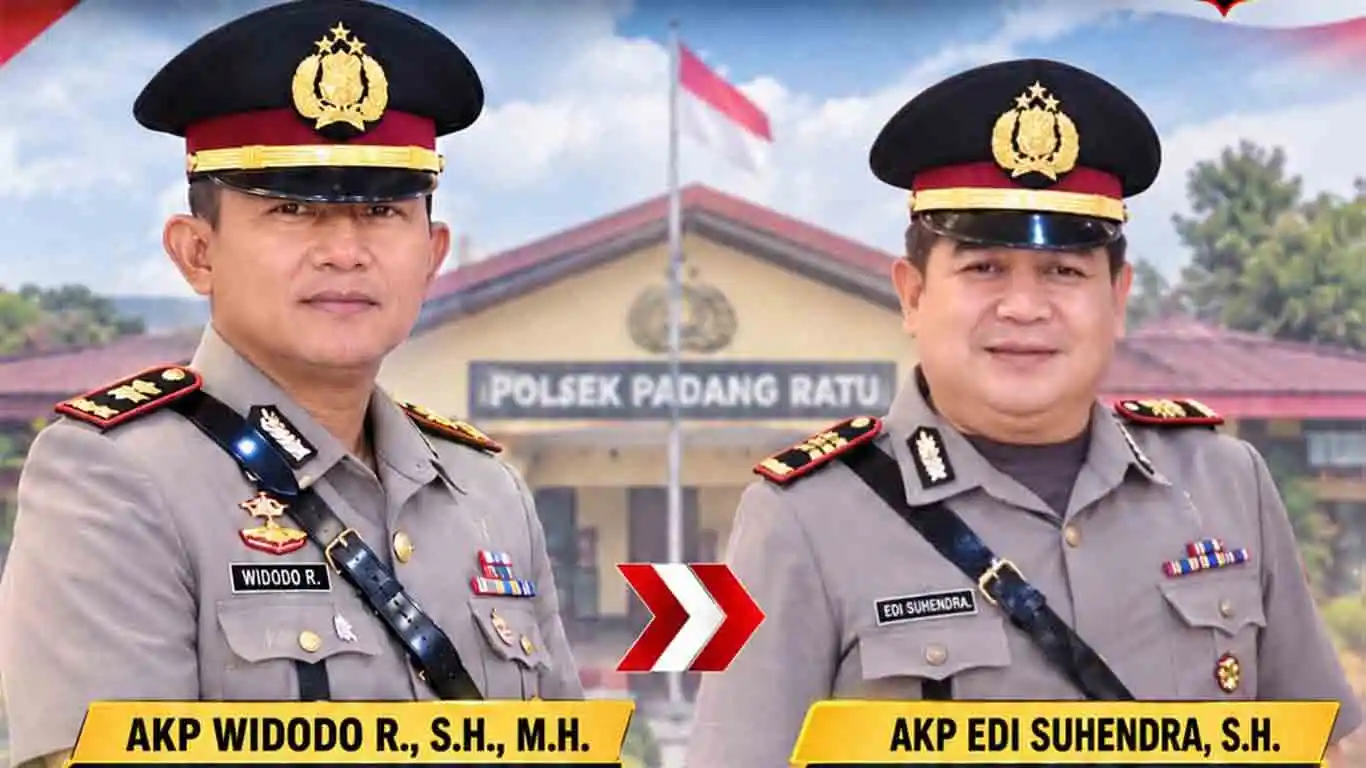 AKP Widodo Resmi Jabat Kapolsek Padang Ratu, Gantikan AKP Edi Suhendra
