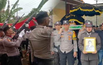 Aiptu Riduan Hadi Dimakamkan Secara Dinas, Polres Tanggamus Beri Penghormatan Terakhir