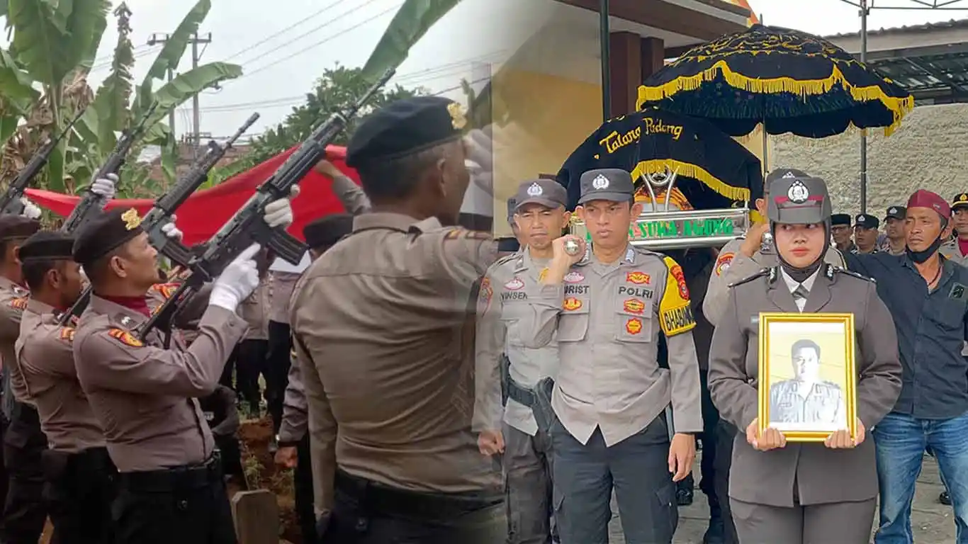 Aiptu Riduan Hadi Dimakamkan Secara Dinas, Polres Tanggamus Beri Penghormatan Terakhir