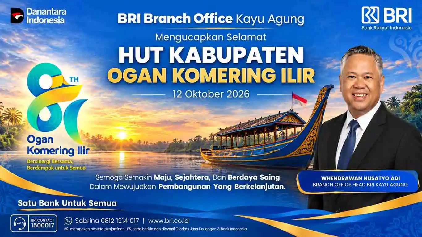 BRI BO Kayuagung Ucapkan Selamat HUT ke-81 Kabupaten OKI