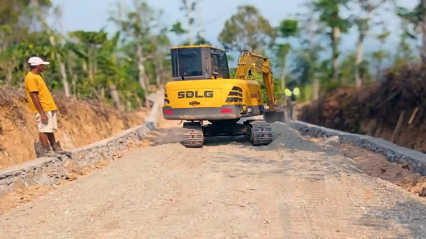 Jalan Ulu Semong–Petai Kayu Tanggamus Dibeton 270 Meter, Anggaran Rp1,67 Miliar