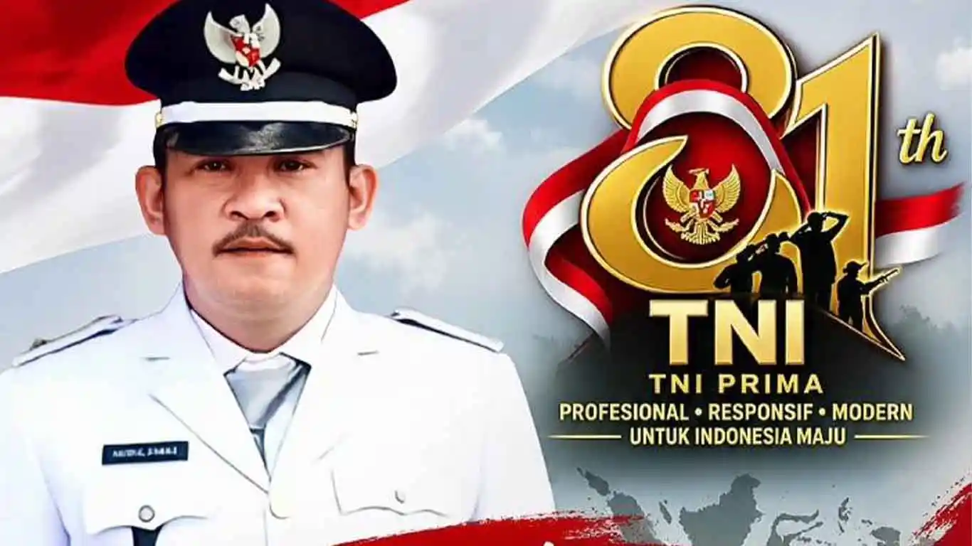 Kades Kota Agung Hairul Ahmad Sampaikan Ucapan HUT TNI ke-81