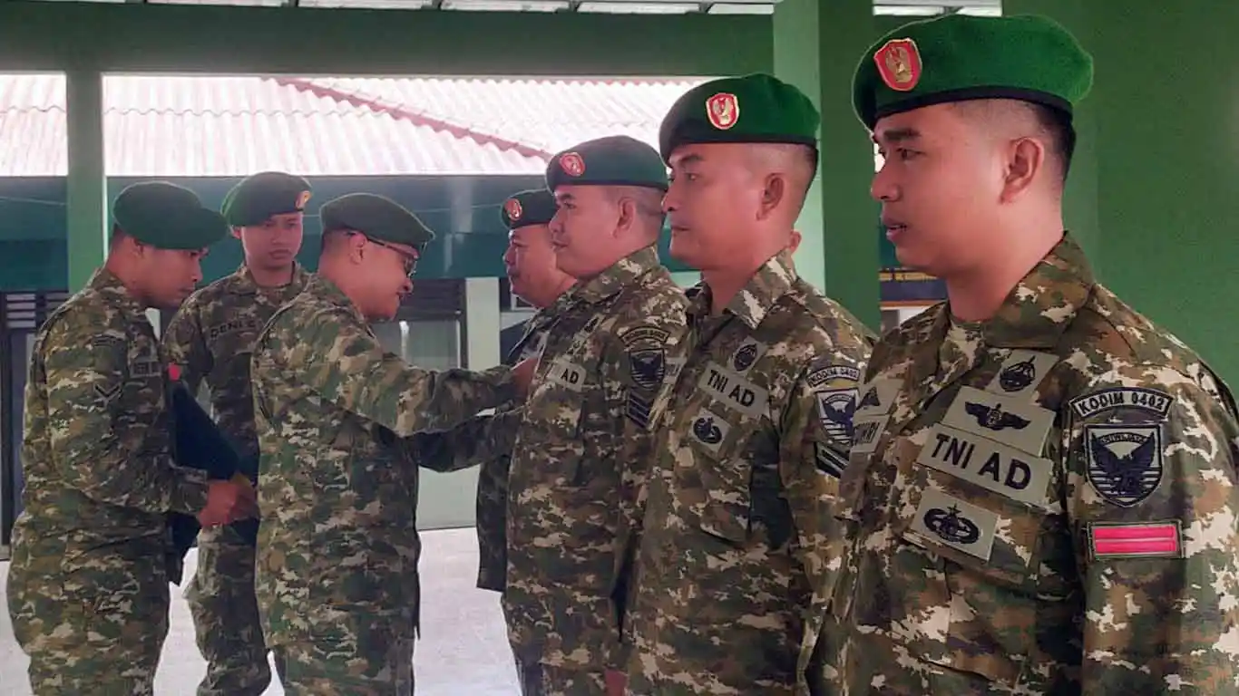 Kodim 0402 OKI-OI Gelar Korps Kenaikan Pangkat Personel Periode 1 Oktober 2026