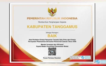 Pemkab Tanggamus Raih Predikat Baik dalam Penilaian Kinerja PTSP dan Percepatan Berusaha 2026