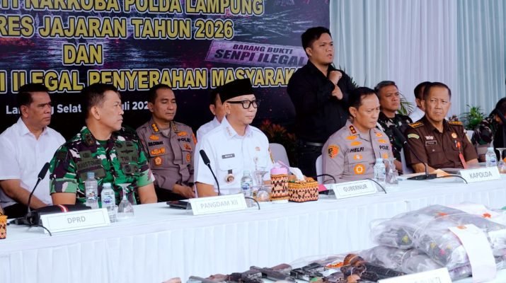 Pemprov Lampung Dukung Penuh Pemberantasan Narkotika, Perkuat Sinergi Jaga Keamanan Lampung