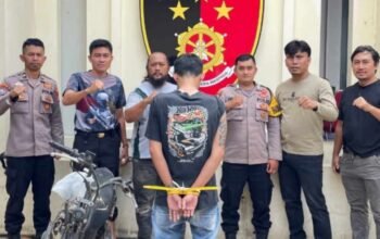 Satreskrim Polres Tanggamus Ungkap Curat Motor, Terduga Pelaku Diamankan di Bengkel