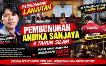 Sidang Pembunuhan Andika Sanjaya Kembali Disorot, Keterangan Saksi Dinilai Perlu Diuji