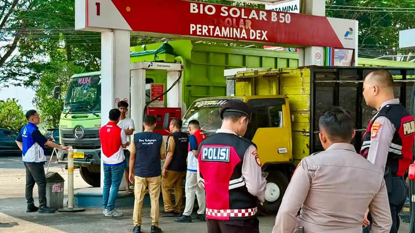 Sidak Dua SPBU di Kota Metro, Pertamina Pastikan Stok Pertalite dan Biosolar Aman