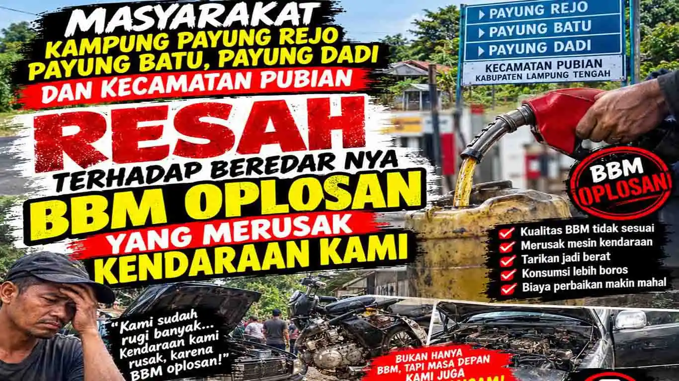 Warga Payung Rejo Resah, Dugaan BBM Oplosan Kembali Beredar Usai Penggerebekan