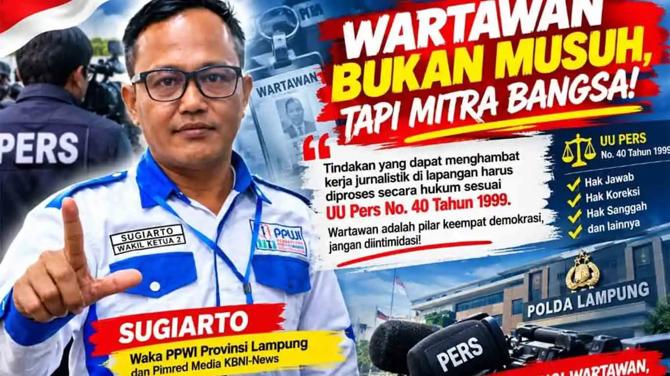 Wartawan Senior Nelson Laporkan Dugaan Penghalangan Kerja Jurnalistik ke Polda Lampung